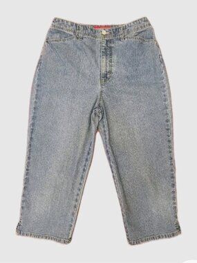 Amanda Jeans Gloria Vanderbilt Capri Size 10 Light Stone Wash